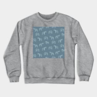 Dark Gray Indian Elephants Crewneck Sweatshirt